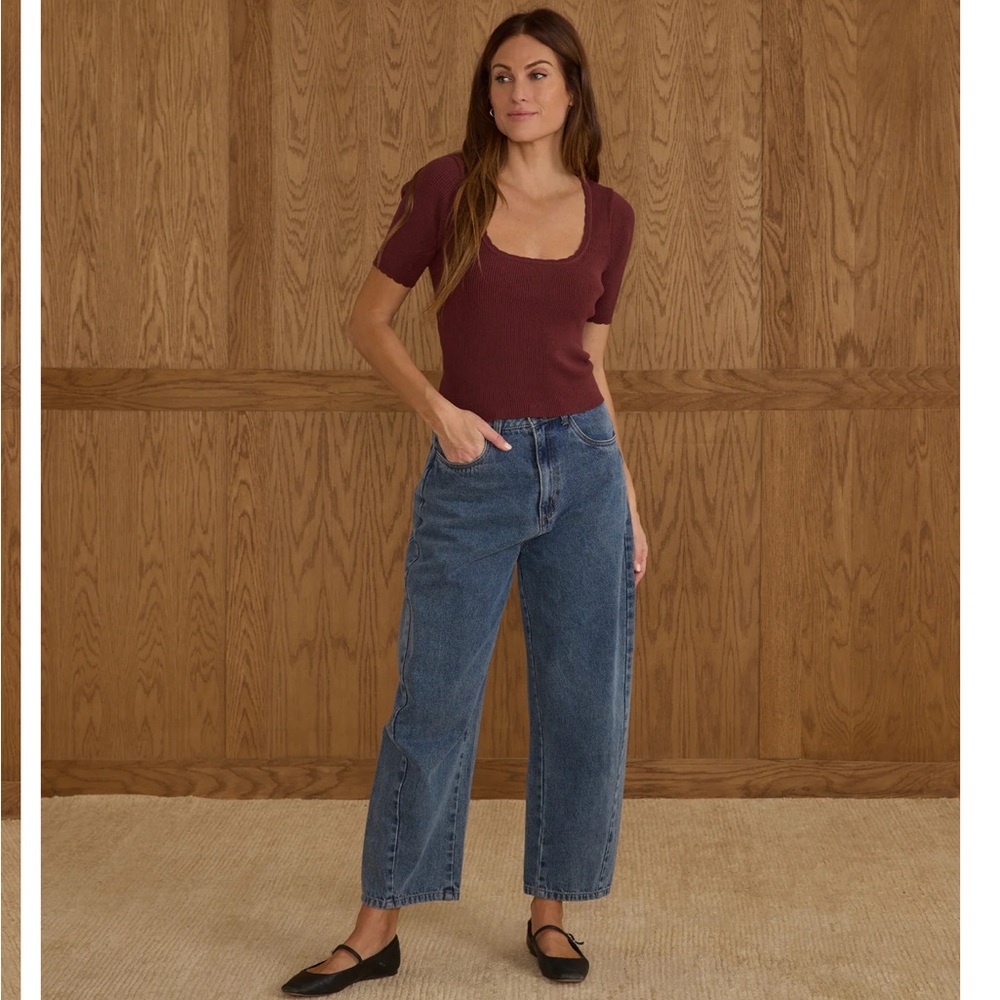 Barrel Pant- Indigo Denim